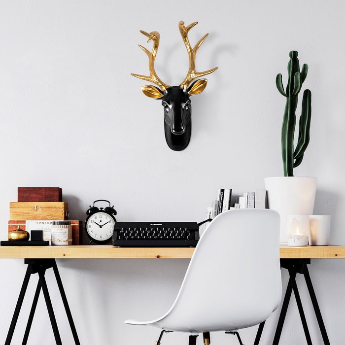 Wallity Bust of Deer - 5 Oro y Negro Wallity Bust of Deer - 5 Oro y Negro